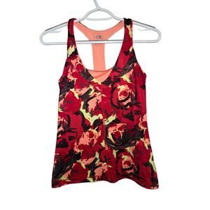 The north face camouflage racerback built in bra athletic tank top womens‎ small